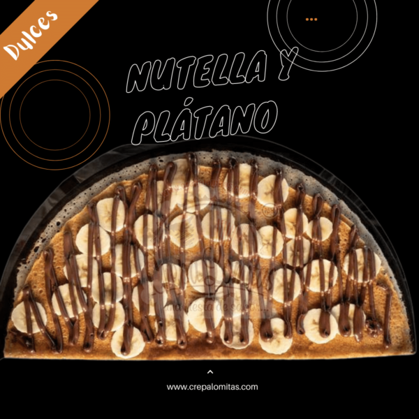 Crepa de nutella y plátano