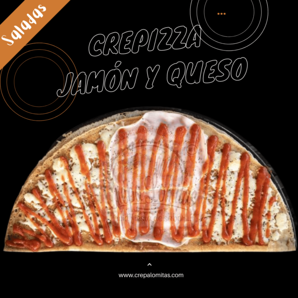 Crepizza Jamón y Queso